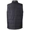 Nautica Men's Black/Black Heather Harbor Puffer Vest