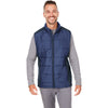 Nautica Men's Nautical Navy/Nautical Navy Heather Harbor Puffer Vest