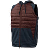 BAW Unisex Maroon/Heather Black 2-in-1 Puffer Jacket