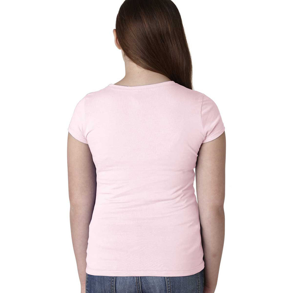 Next Level Girl's Light Pink Princess Tee