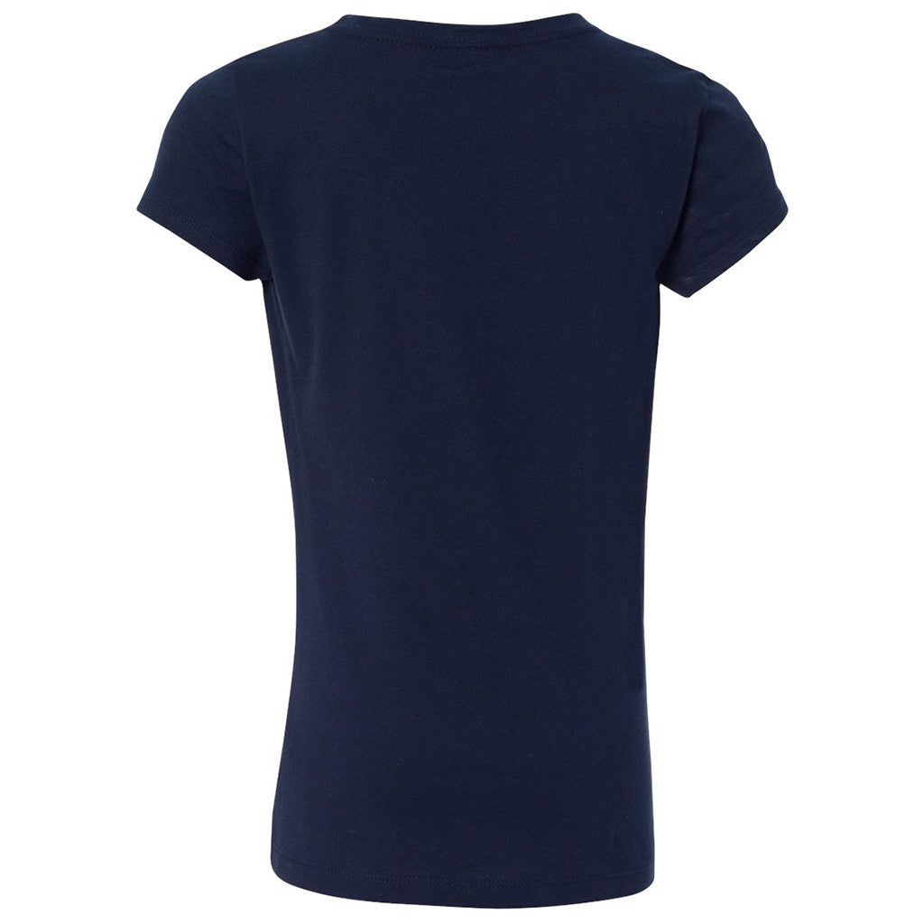 Next Level Girl's Midnight Navy Princess Tee