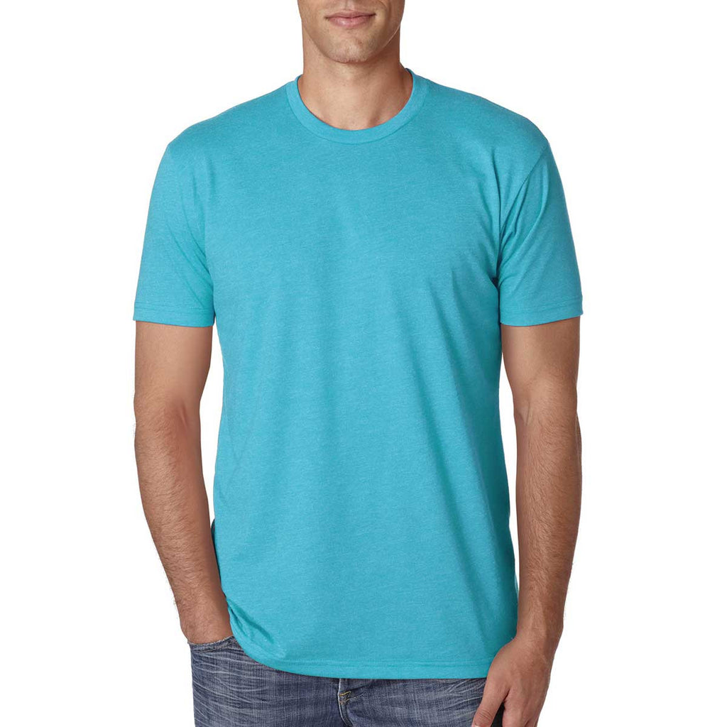 Next Level Men's Bondi Blue Premium Fitted CVC Crew Tee