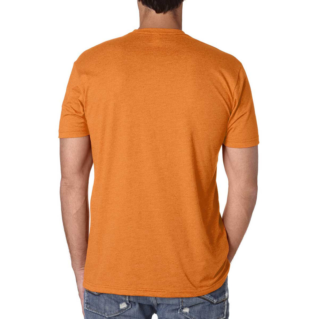 Next Level Men's Orange Premium Fitted CVC Crew Tee