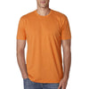 Next Level Men's Orange Premium Fitted CVC Crew Tee