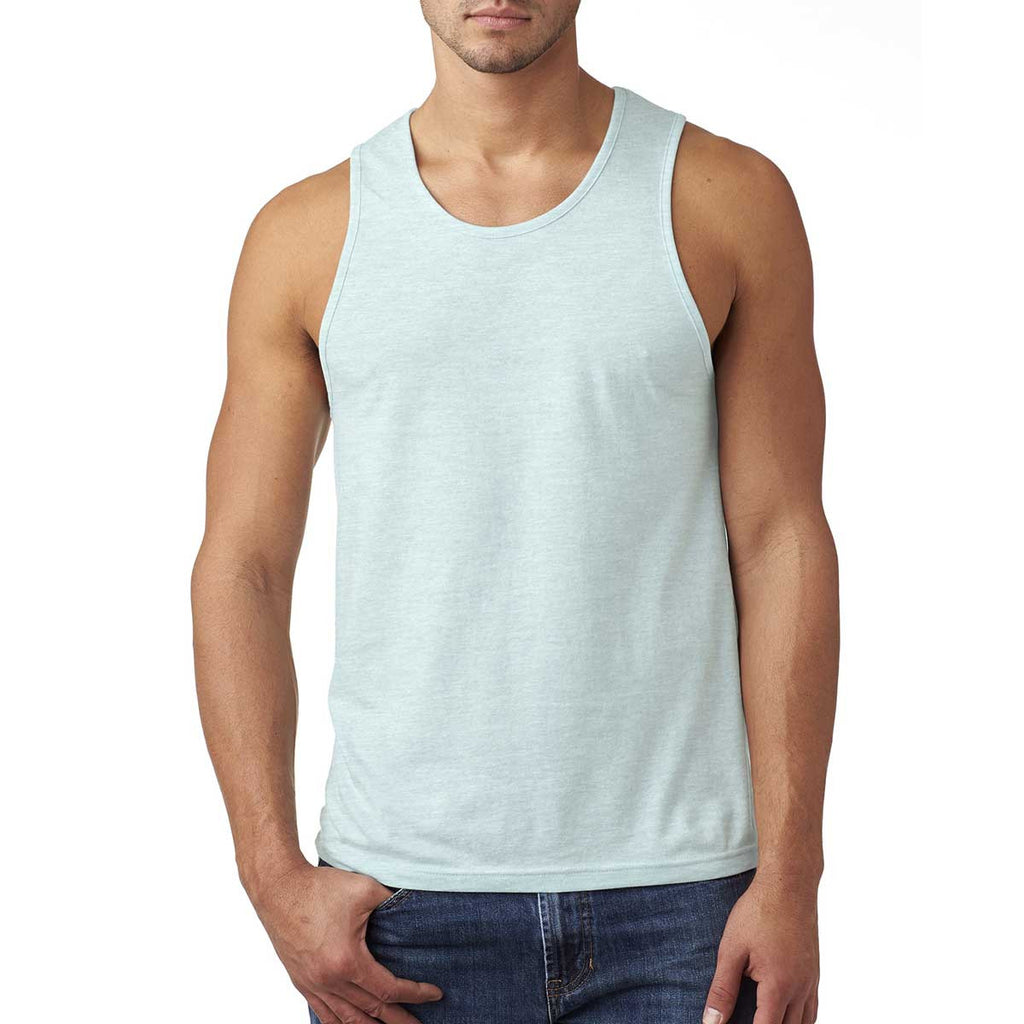 Next Level Men's Ice Blue Premium Fitted CVC Tank