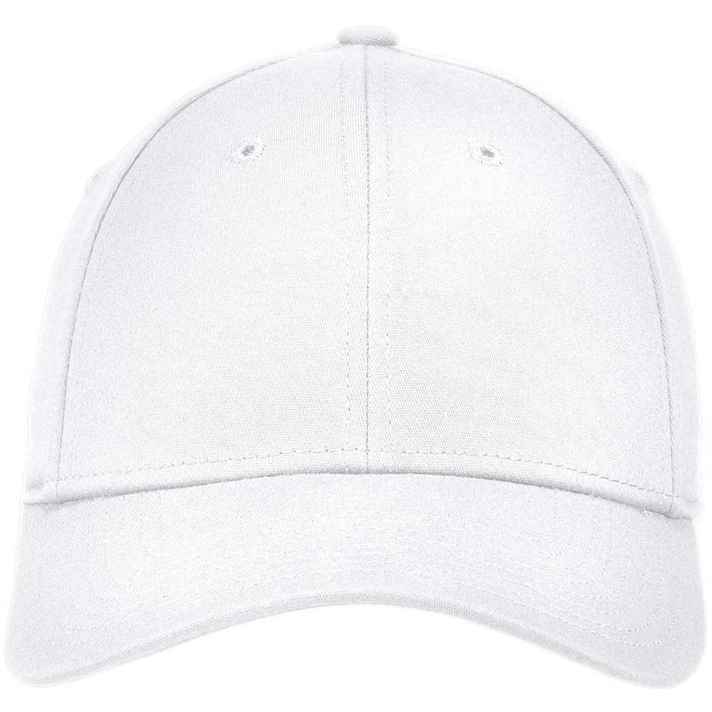 New Era 39THIRTY White Structured Stretch Cotton Cap