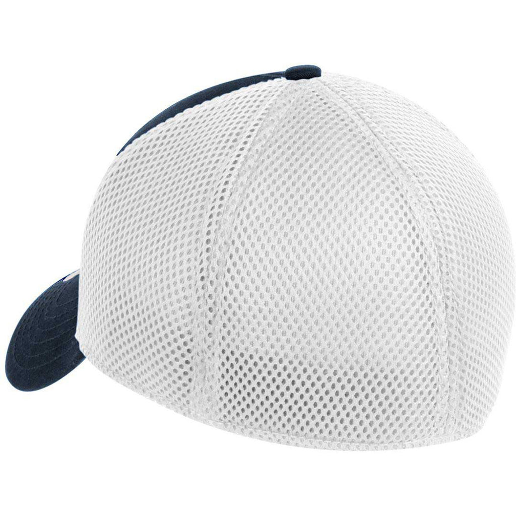 New Era 39THIRTY Deep Navy/White Stretch Mesh Cap