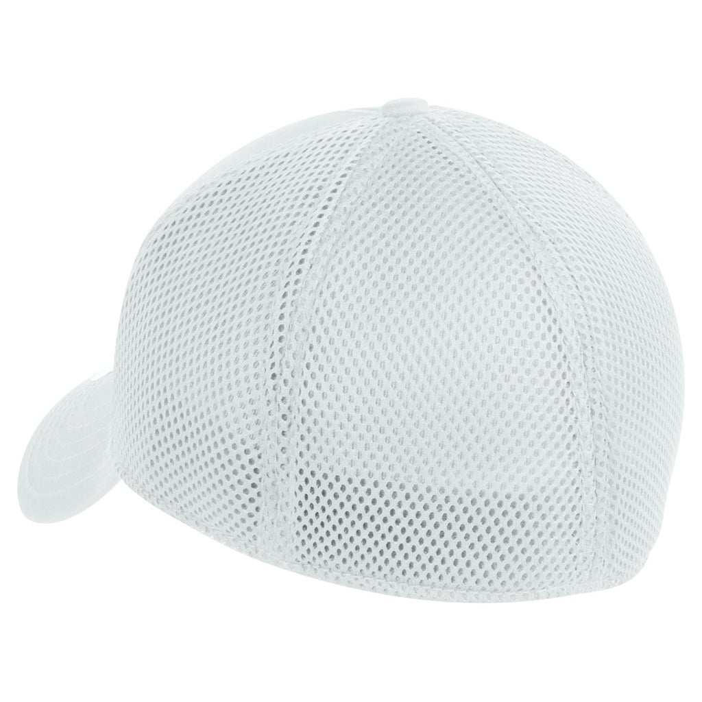 New Era White Stretch Mesh Cap