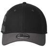 New Era Black/Graphite Stretch Cotton Striped Cap