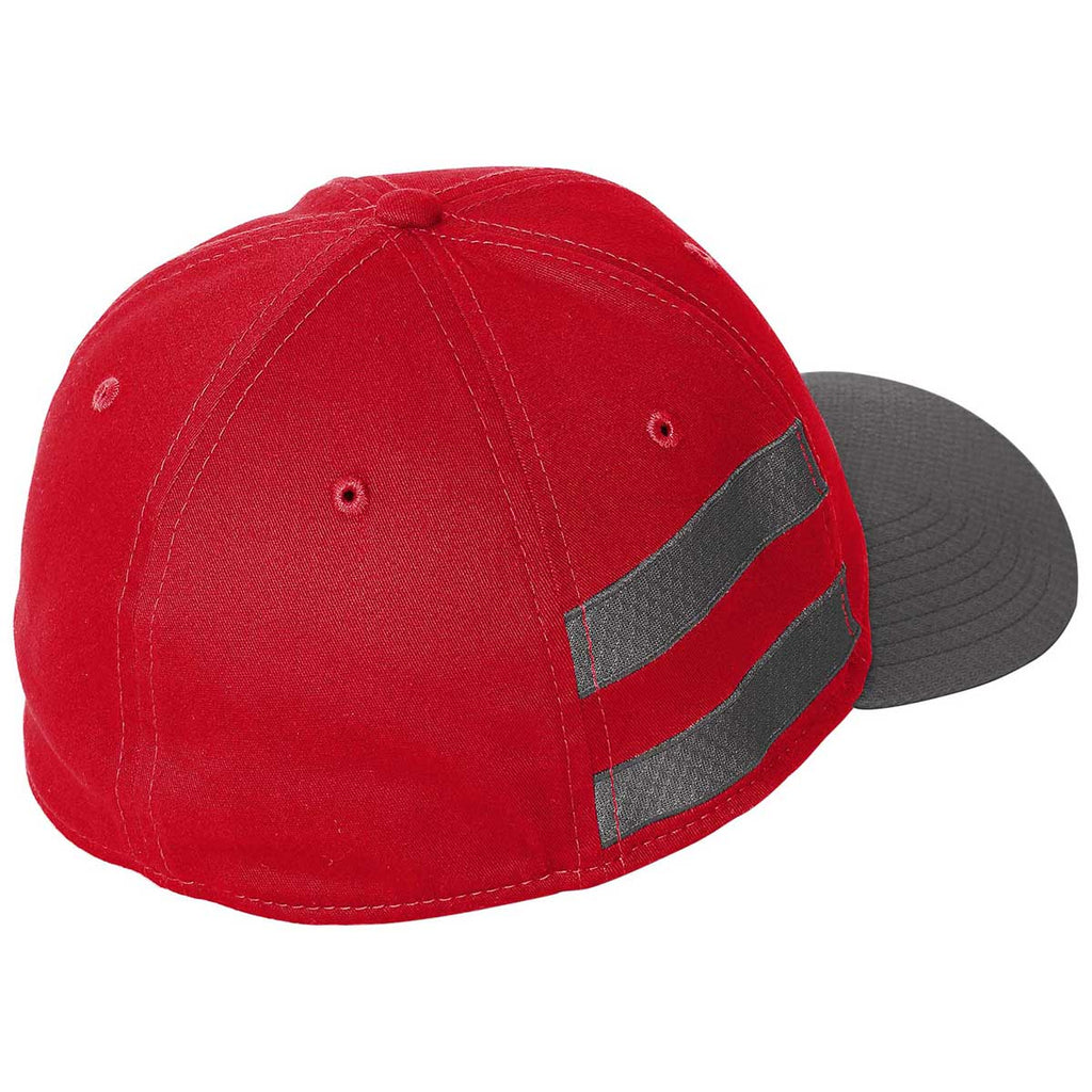 New Era Scarlett/Graphite Stretch Cotton Striped Cap