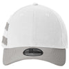 New Era White/Grey Stretch Cotton Striped Cap