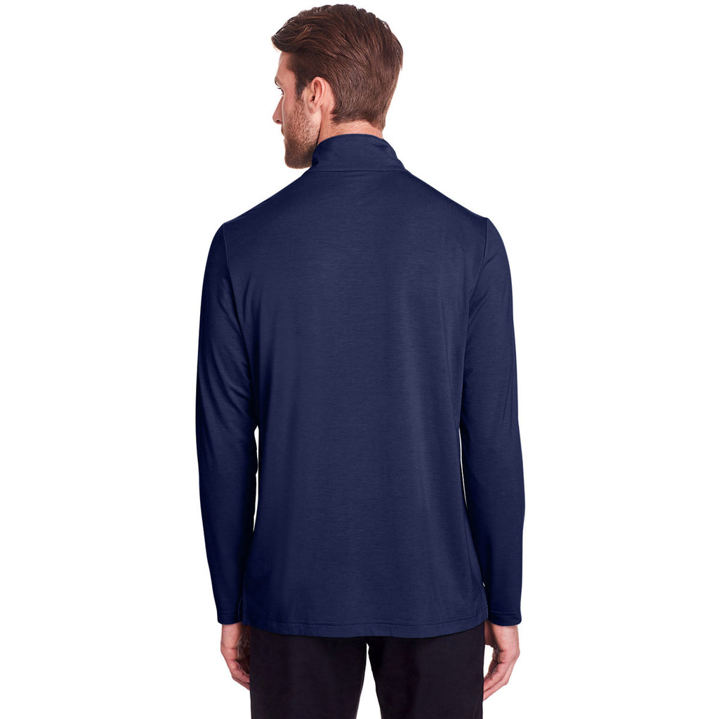 North End Men's Classic Navy Jaq Snap-Up Stretch Performance Pullover