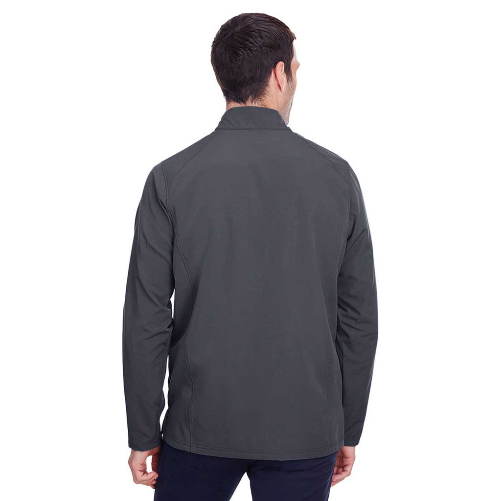 North End Men's Carbon/Black Quest Stretch Quarter-Zip