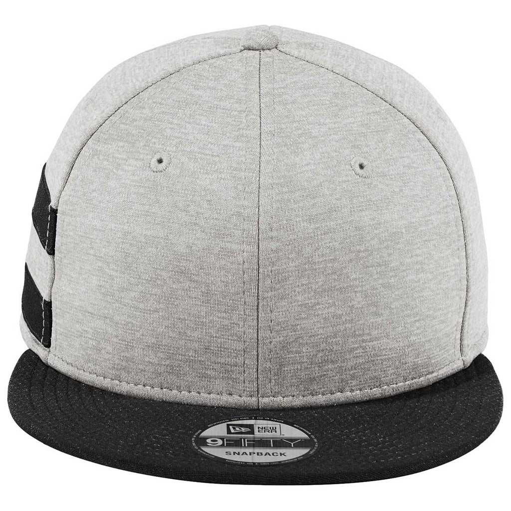 New Era Shadow Heather/Black Striped Flat Bill Snapback Cap