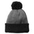 New Era Black/Heather Grey Colorblock Cuffed Beanie