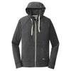 New Era Men's Black Heather Sueded Cotton Full Zip Hoodie