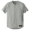 New Era Men's Grey Diamond Era Full-Button Jersey