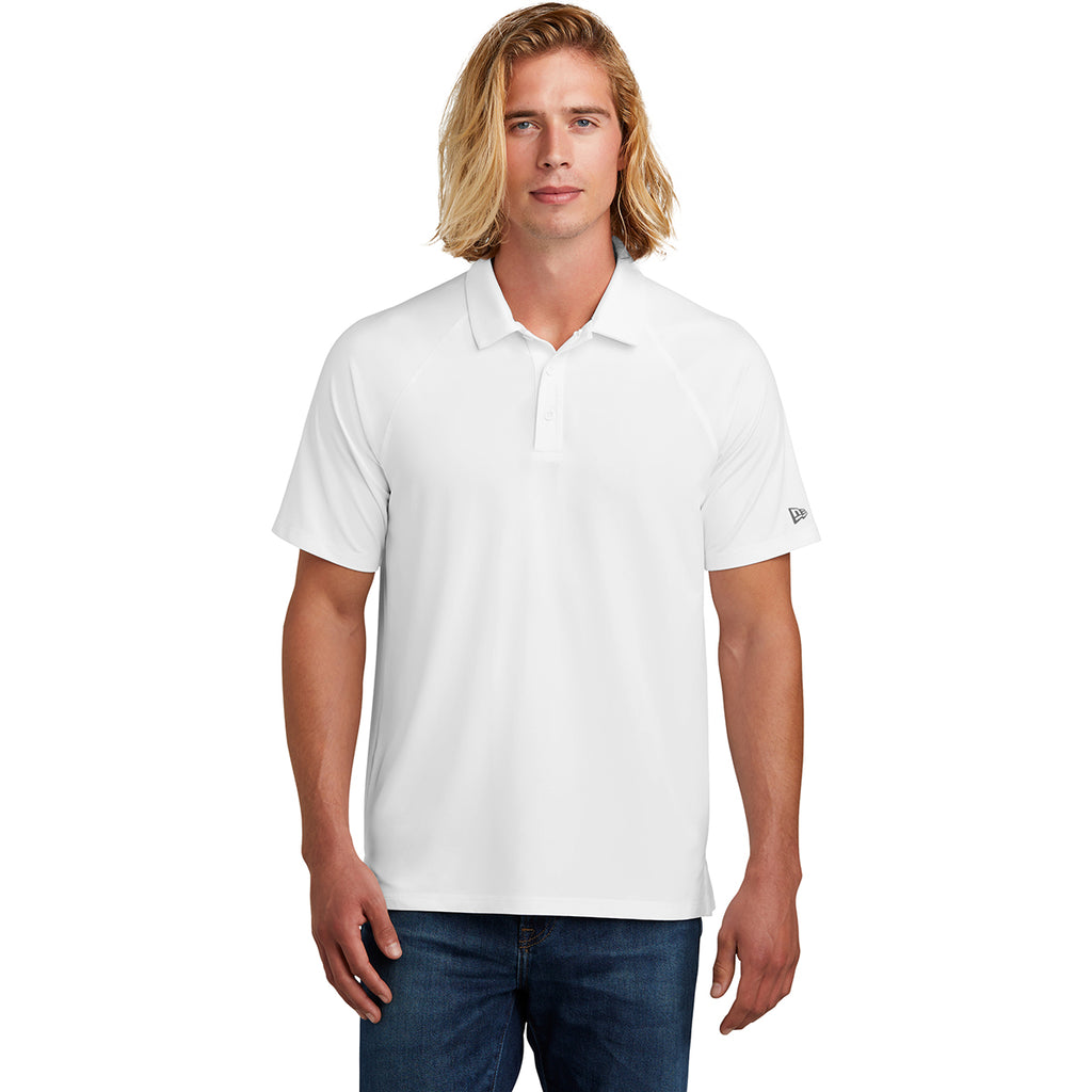 New Era Men's White Power Polo