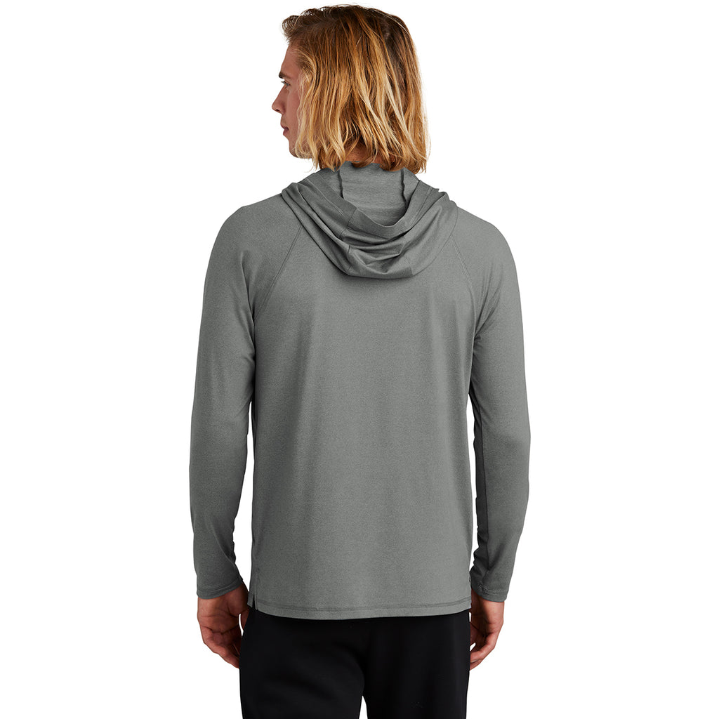 New Era Men's Shadow Grey Heather Power Long Sleeve Hoodie