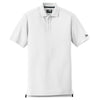 New Era Men's White Venue Home Plate Polo