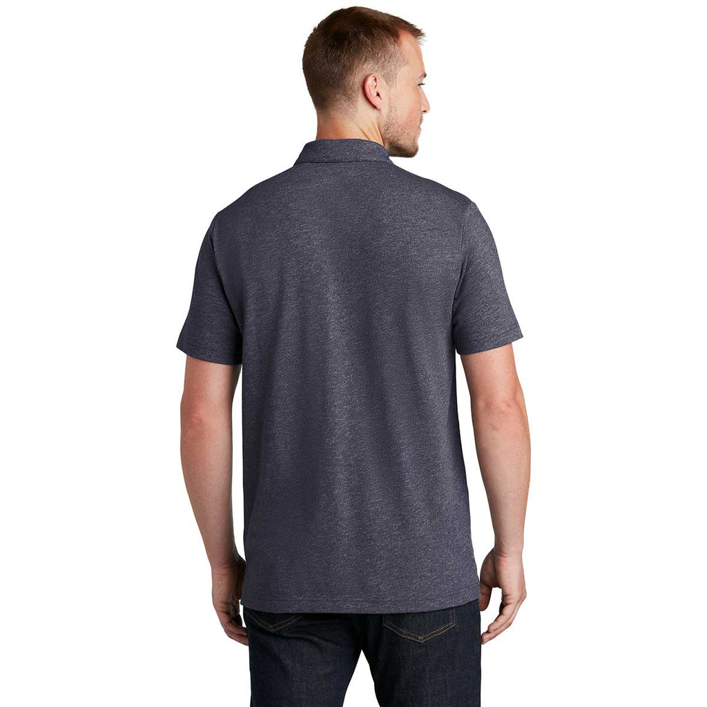 New Era Men's True Navy Twist Slub Polo