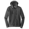 New Era Men's Black Heather Tri-Blend Fleece Full Zip Hoodie