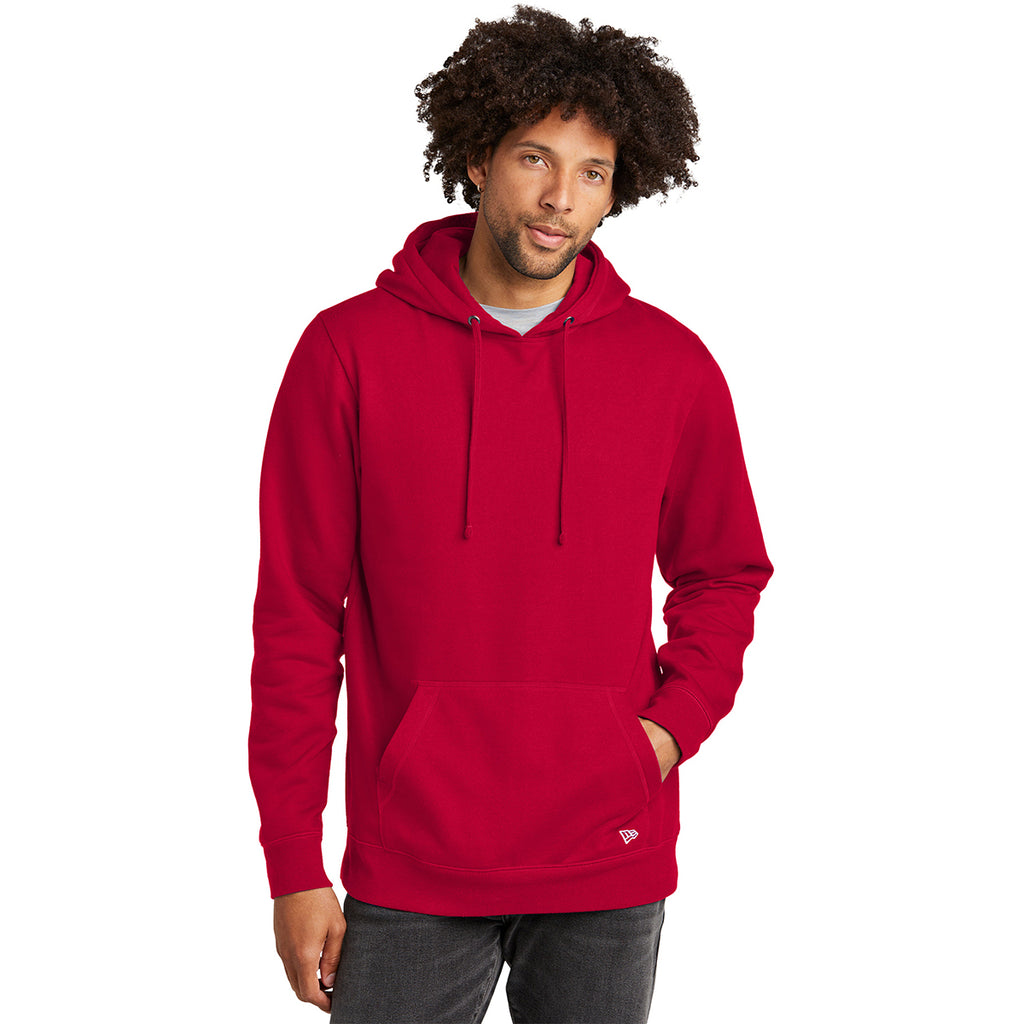 New Era Men's Scarlet Comback Fleece Pullover Hoodie