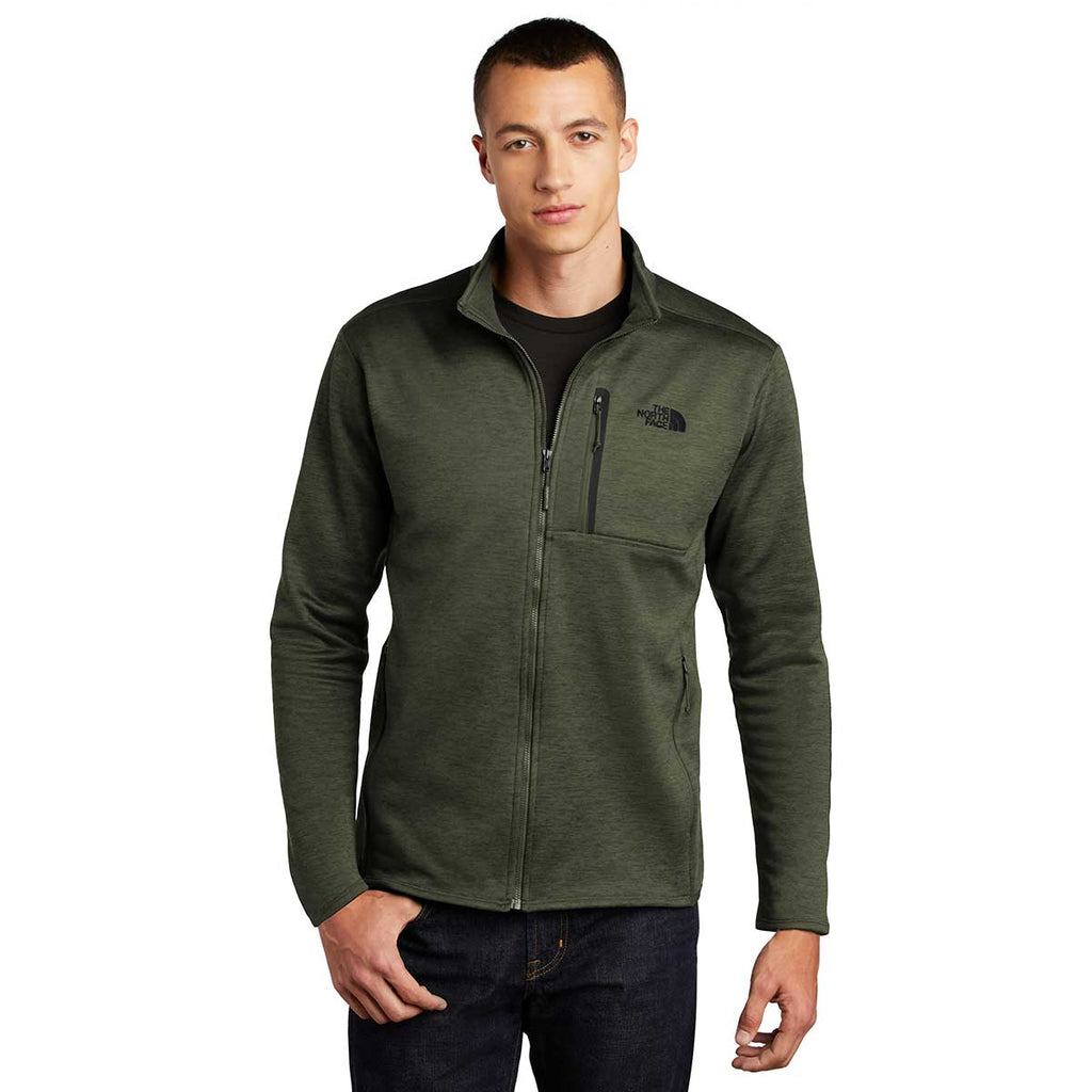 The North Face Men's Four Leaf Clover Heather Skyline Full-Zip Fleece Jacket