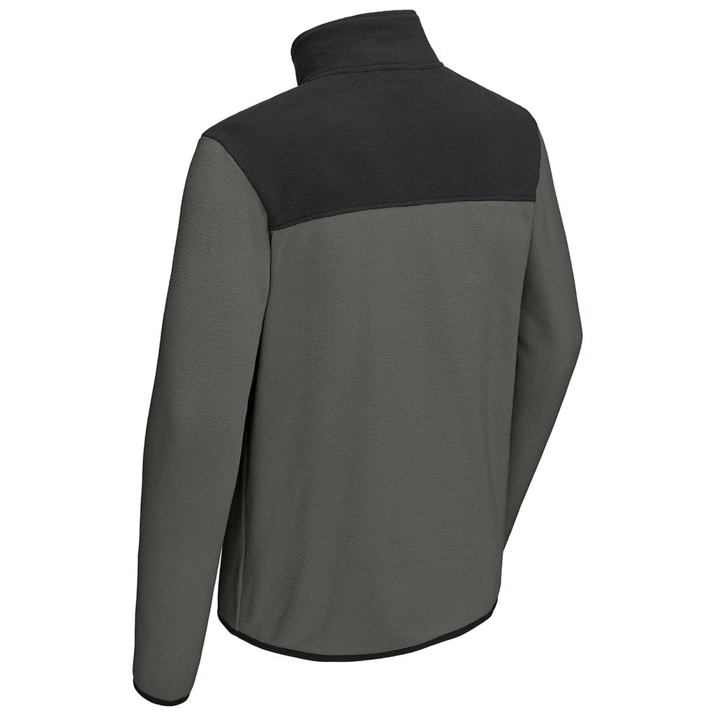 The North Face Men's Asphalt Grey/ TNF Black Glacier 1/4-Zip Fleece