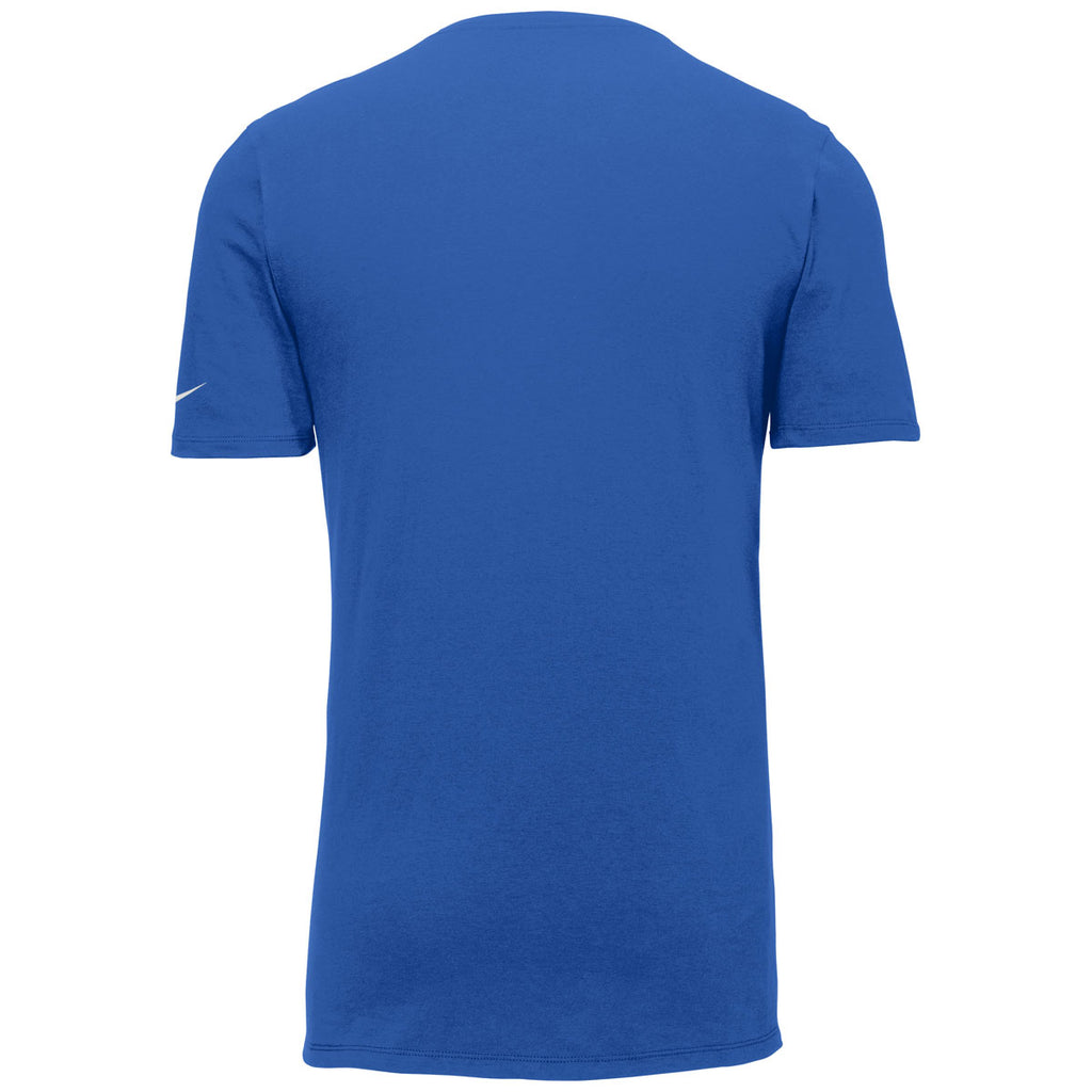 Nike Men's Rush Blue Dri-FIT Cotton/Poly Tee