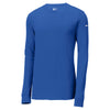 Nike Men's Rush Blue Core Cotton Long Sleeve Tee