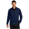 Nike Men's College Navy Textured 1/2 Zip Cover-UP