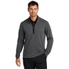 Nike Men's Dark Grey Textured 1/2 Zip Cover-UP