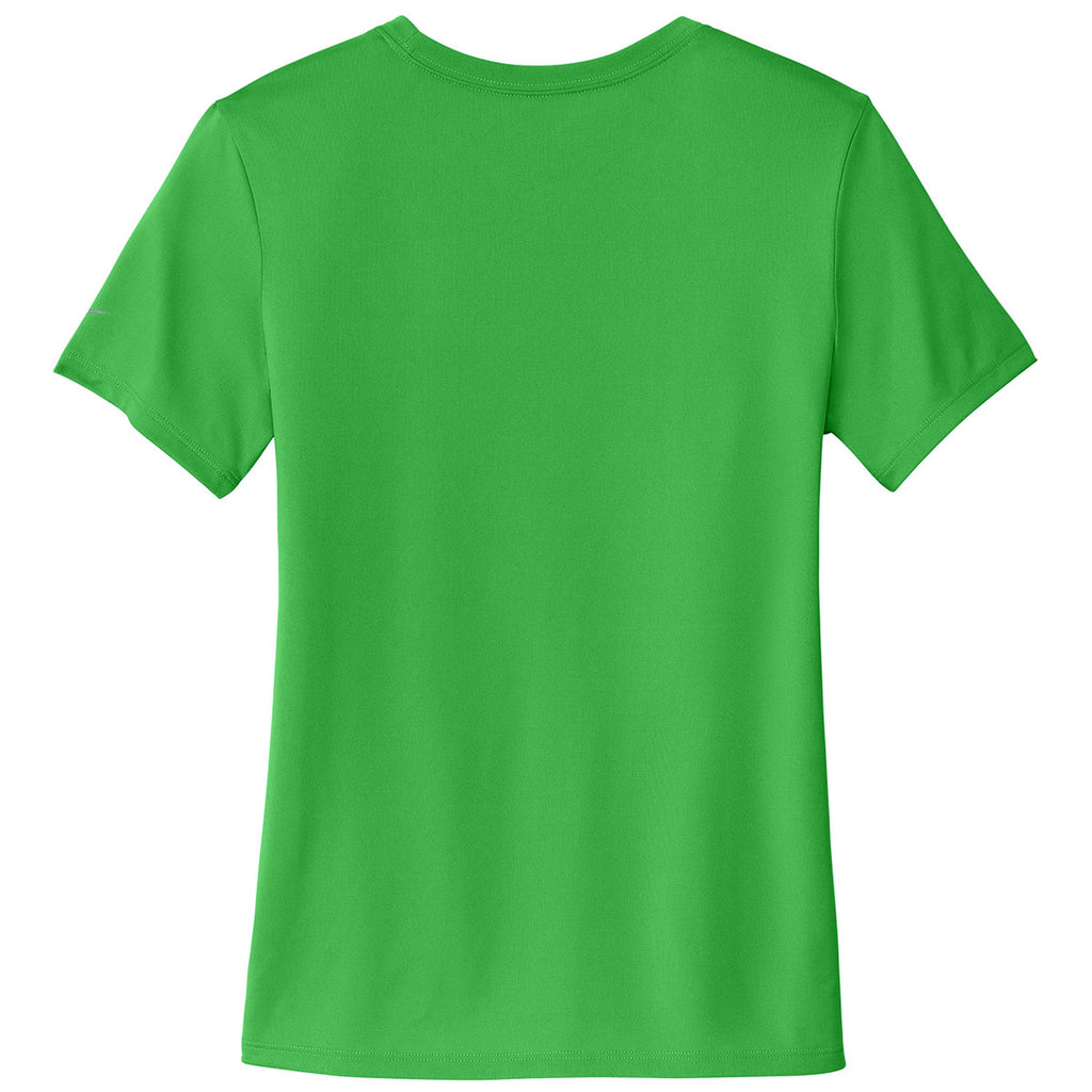 Nike Women's Apple Green Swoosh Sleeve rLegend Tee