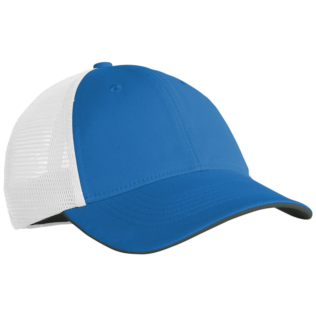 Nike Gym Blue/White Stretch-to-Fit Mesh Back Cap