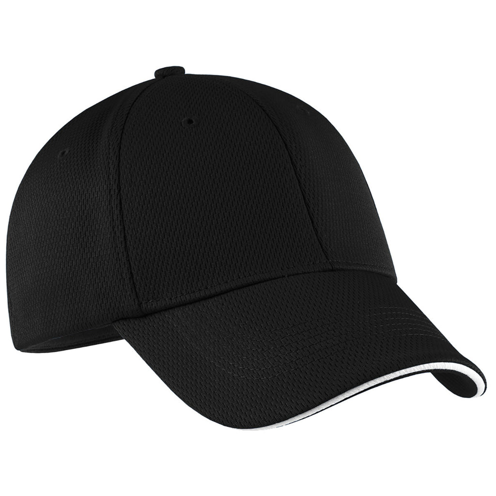 Nike Black/White Dri-FIT Stretch Mesh Sandwich Bill Cap