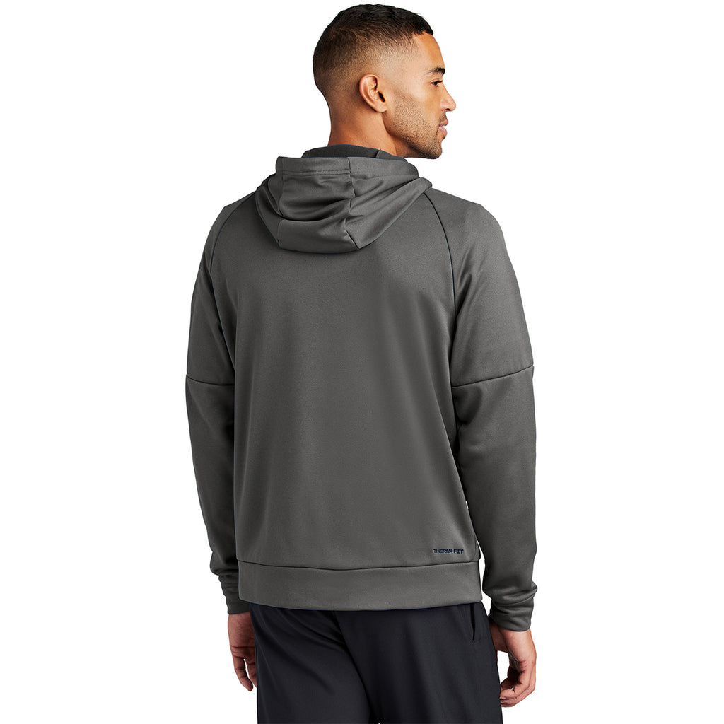 Nike Men's Anthracite Therma-FIT Pocket Full-Zip Fleece Hoodie