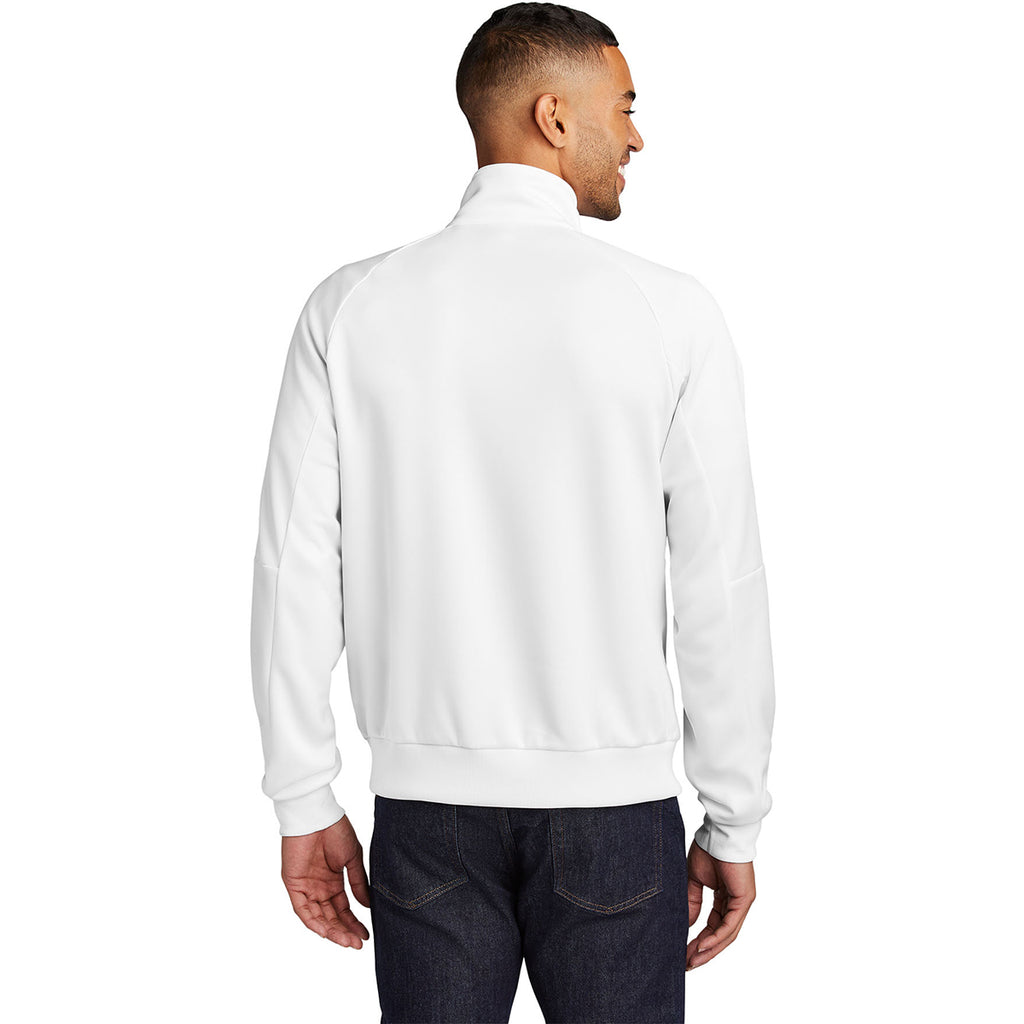 Nike Men's White Full-Zip Chest Swoosh Jacket