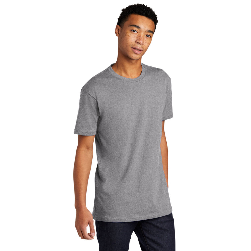 Next Level Unisex Heather Grey Cotton Tee