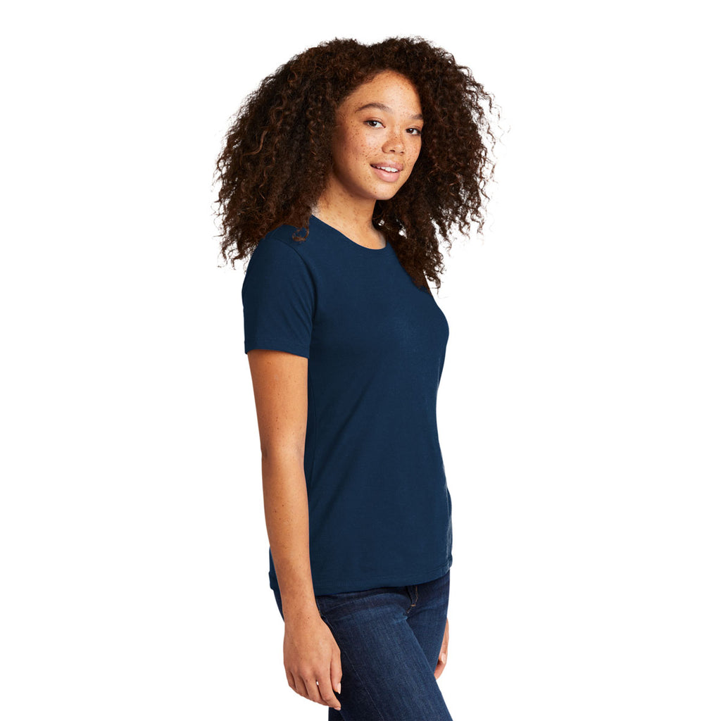 Next Level Women's Cool Blue Cotton Boyfriend Tee