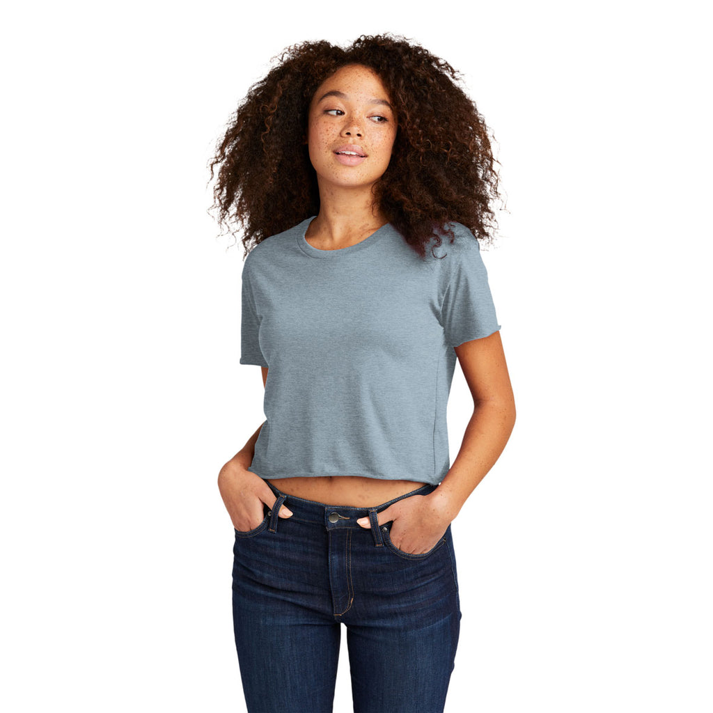 Next Level Women's Stonewash Denim Festival Cali Crop Tee