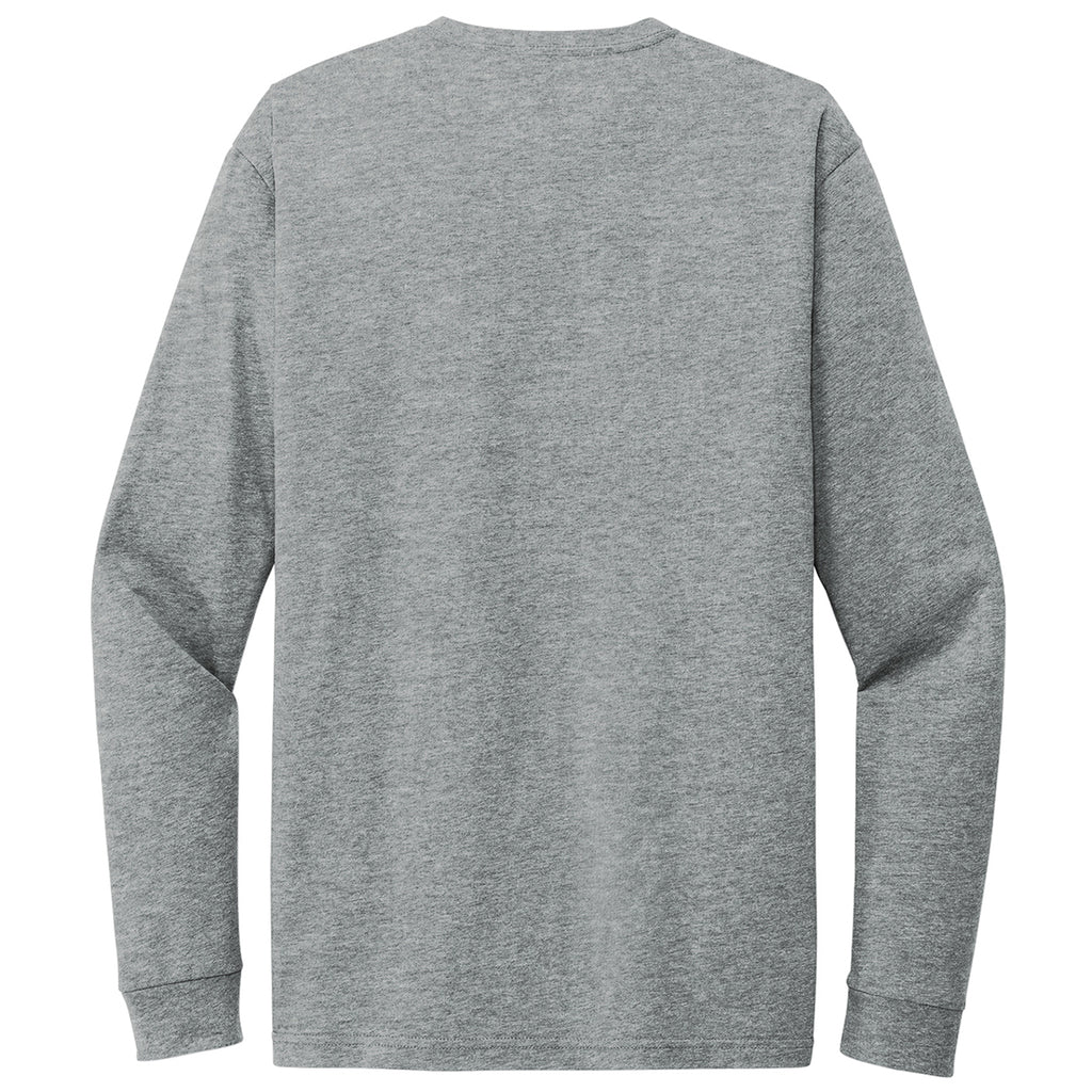 Next Level Apparel Unisex Dark Heather Grey CVC Long Sleeve Tee