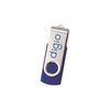 K & R Blue Rotating USB - 2GB