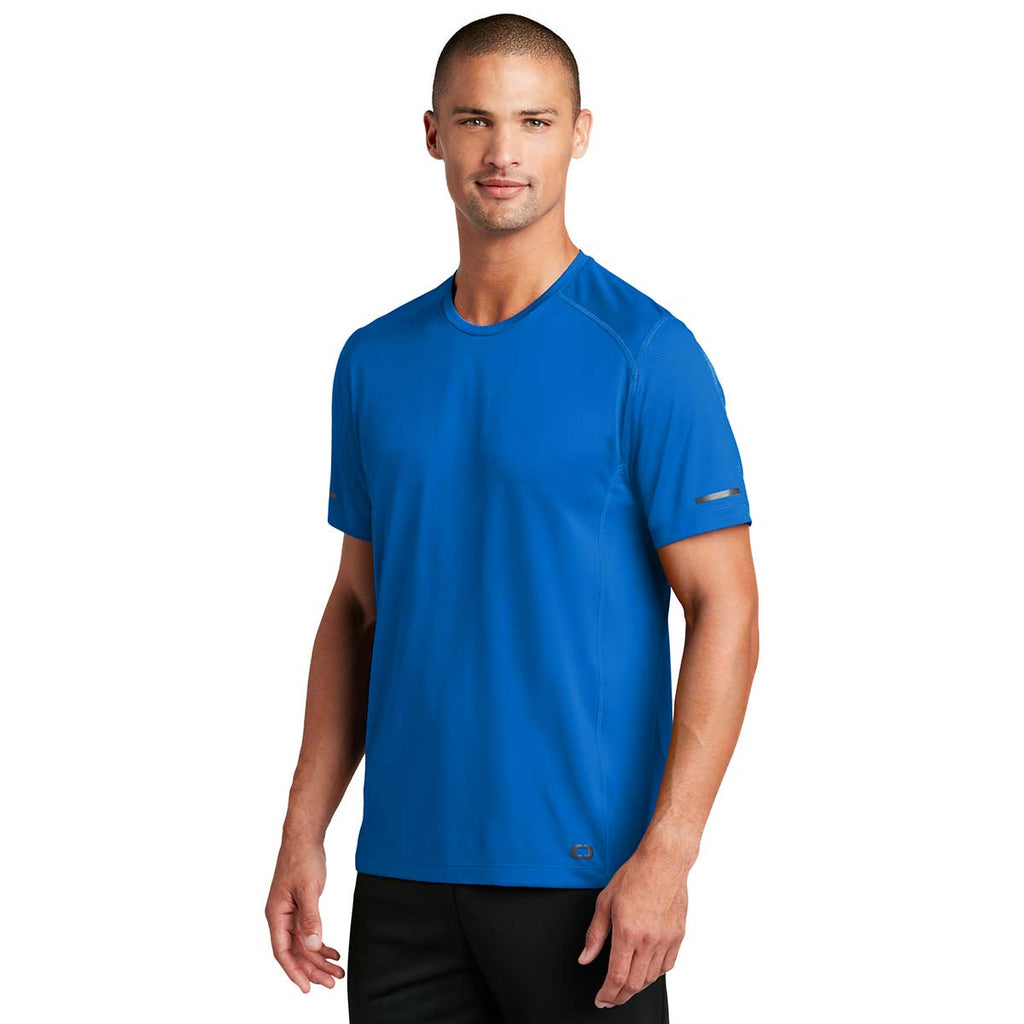 OGIO Endurance Men's Electric Blue Level Mesh Tee