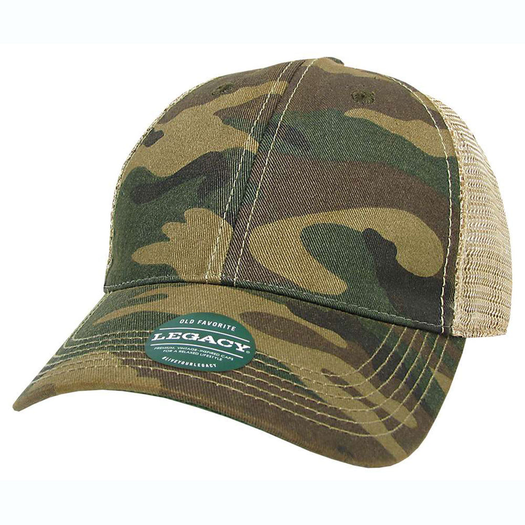 Legacy Army Camo/Khaki Old Favorite Trucker Cap