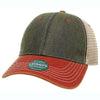 Legacy Black/Scarlet Red/Khaki Old Favorite Trucker Cap