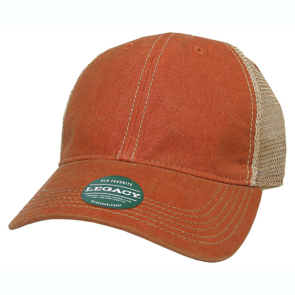 Legacy Orange/Khaki Old Favorite Trucker Cap