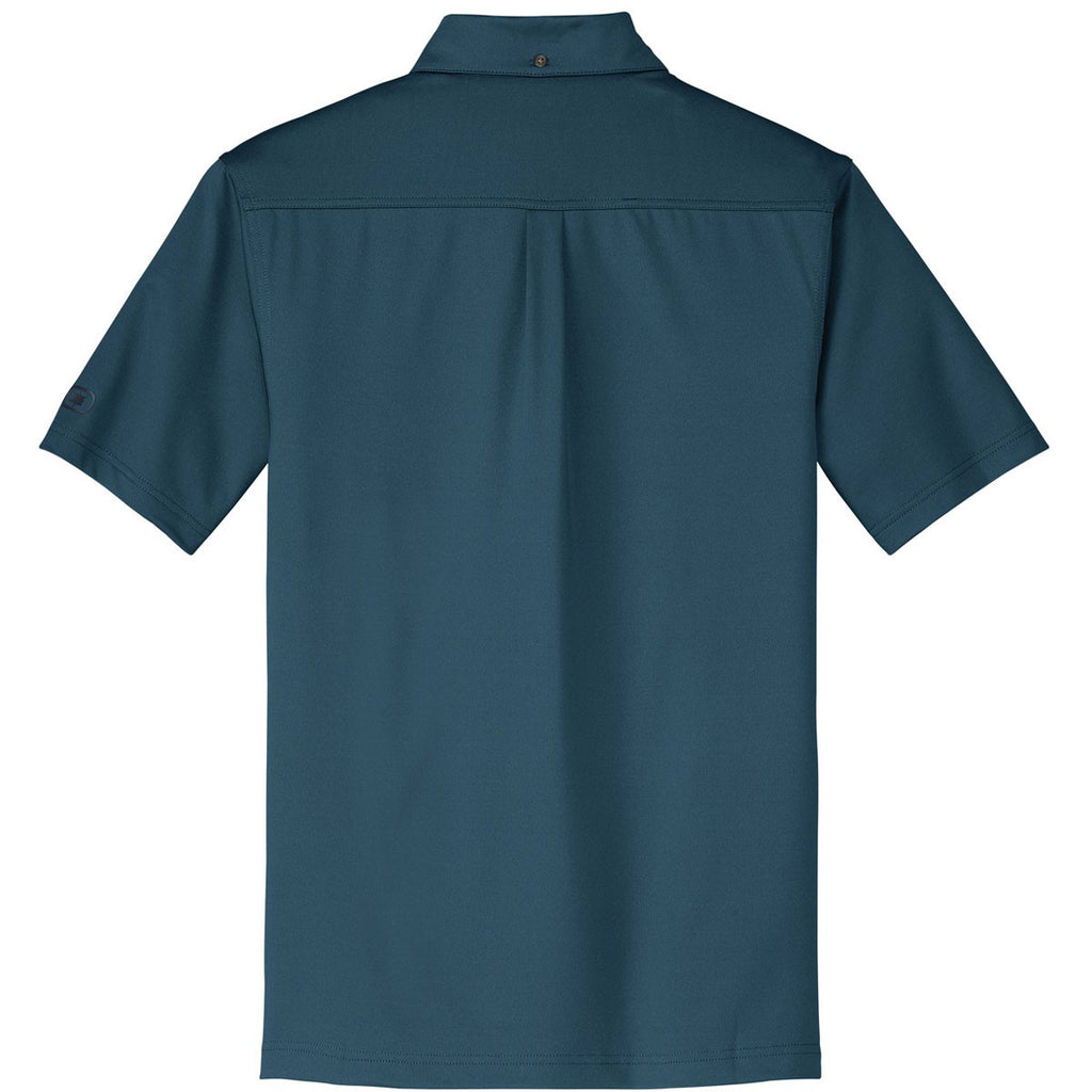 OGIO Men's Teal Throttle Gauge Polo