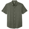 OGIO Men's Drive Green Heather Gravitate Full-Button Polo