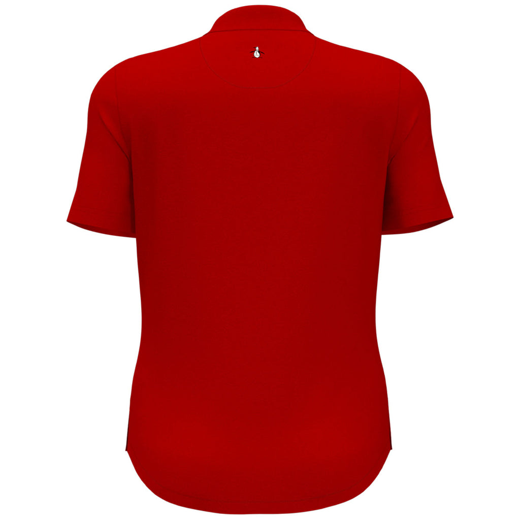 Original Penguin Women's Salsa Red Solid Polo